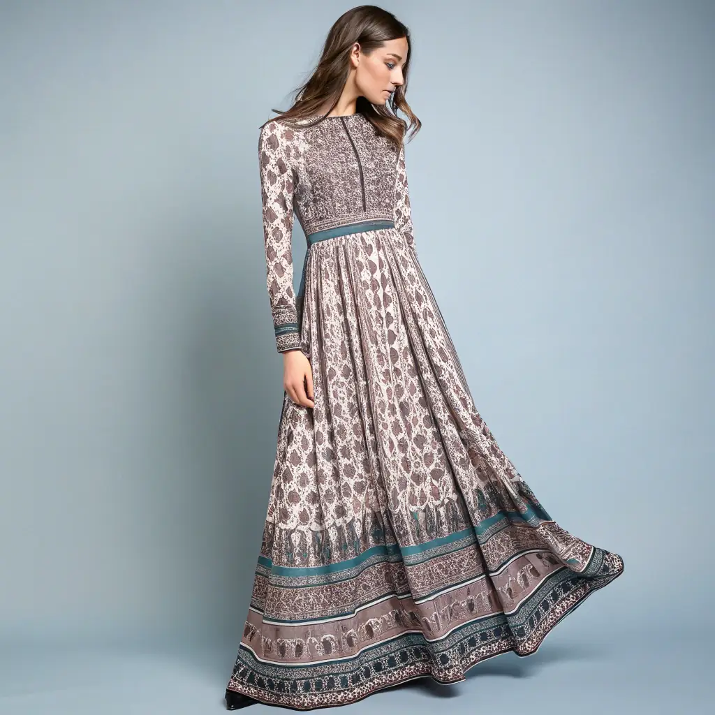 SHMA Embroidered Maxi Dress